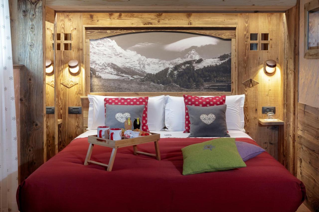 Chalet Matterhorn Francois - Central Ski Chalet With Spa And Breakfast, 100Mt Lift Брей-Червиния Экстерьер фото
